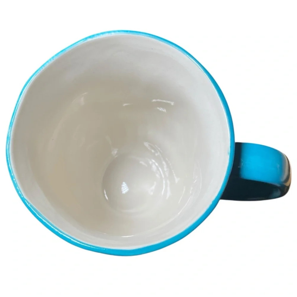 Emmaline by Pavilion Blue & White Aunts Warm The Heart Coffee Tea Mug Cup - Picture 5 of 9